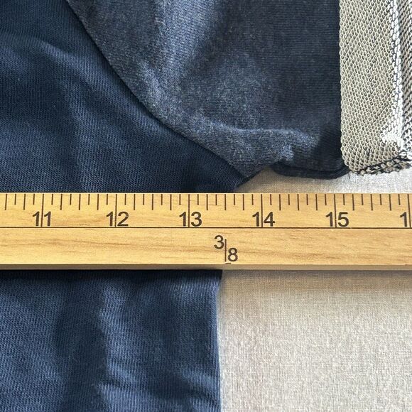 Under Armour Girls Shirt Favorite Terry Crew Navy/Pink Loose Fit Youth Small - Picture 8 of 9